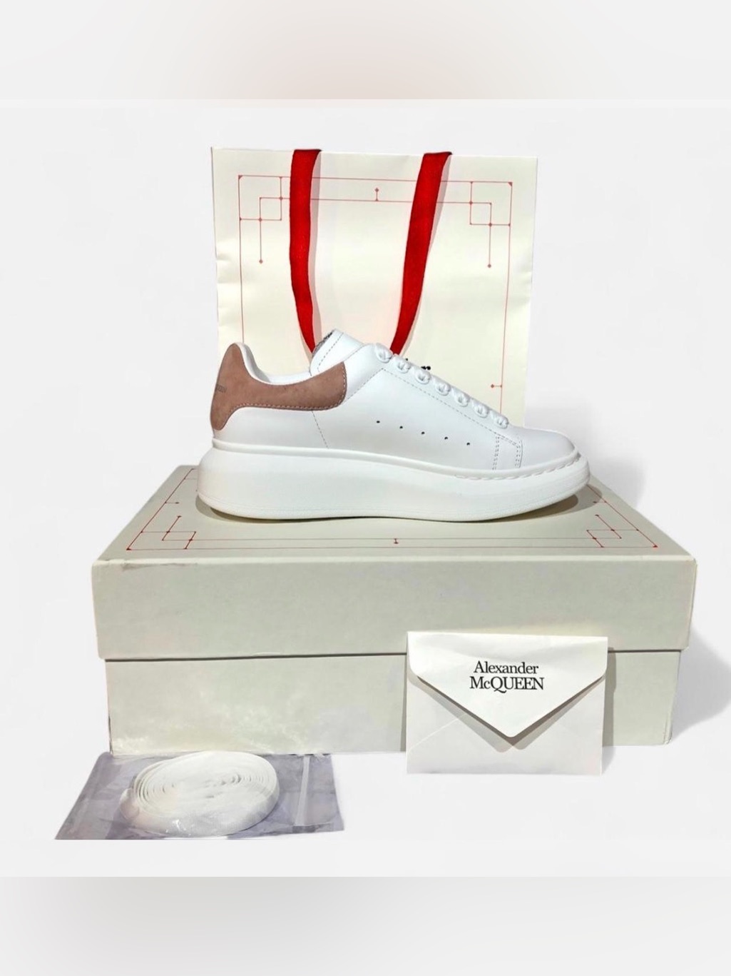 Alexander Mcqueen White & Pink Sneakers Women’s 5.5 / 6 / 6.5 Available
